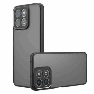 For Honor Play 60 Plus / 200 Smart / X7c Armor Precise Hole PC Hybrid TPU Phone Case(Frosted Black)