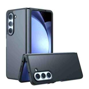 For Samsung Galaxy Z Fold4 Armor Big Pore PC Hybrid TPU Phone Case(Frosted Black)