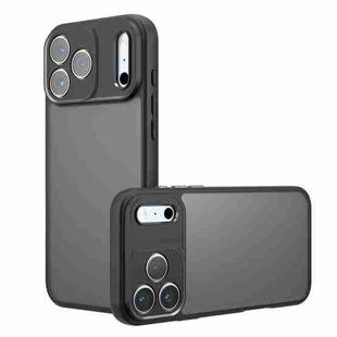 For iPhone 17 Pro Max Armor Precise Hole PC Hybrid TPU Phone Case(Frosted Black)
