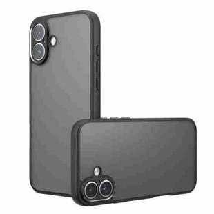 For iPhone 17 Armor Precise Hole PC Hybrid TPU Phone Case(Frosted Black)