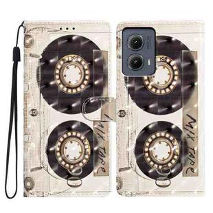 For Motorola Edge 2024 3D Pattern Leather Phone Case(Tape)