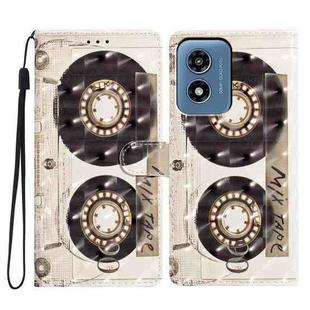 For Motorola Moto G Play 2024 3D Pattern Leather Phone Case(Tape)