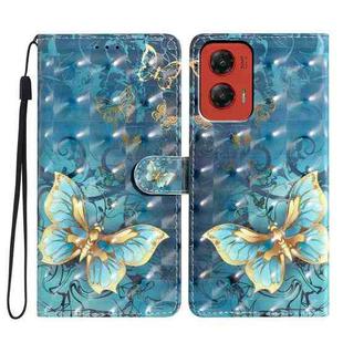 For Motorola Moto G Stylus 5G 2024 3D Pattern Leather Phone Case(3D Butterfly)