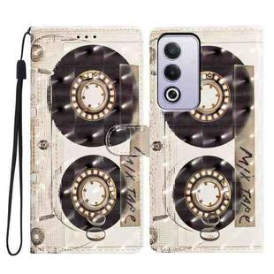 For OPPO A3 Pro 3D Pattern Leather Phone Case(Tape)