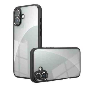 For iPhone 16 Plus Armor Precise Hole PC Hybrid TPU Phone Case(Transparent)