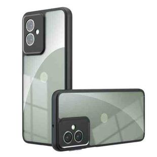 For Motorola Moto G55 Armor Precise Hole PC Hybrid TPU Phone Case(Transparent)