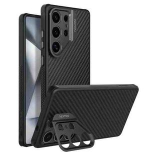 For Samsung Galaxy S25 Ultra 5G NILLKIN Aramid Fiber Fine Hole Phone Case(Black)
