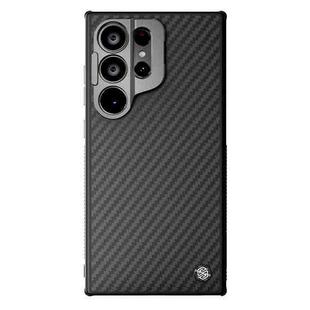 For Samsung Galaxy S24 Ultra 5G NILLKIN Aramid Fiber Fine Hole MagSafe Magnetic Phone Case(Black)