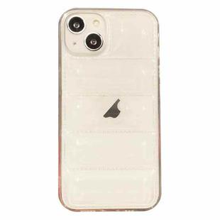 For iPhone 15 Eiderdown Airbag Glossy TPU Phone Case(Transparent)