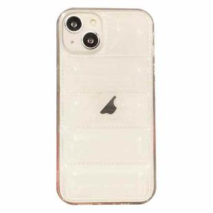 For iPhone 15 Plus Eiderdown Airbag Glossy TPU Phone Case(Transparent)