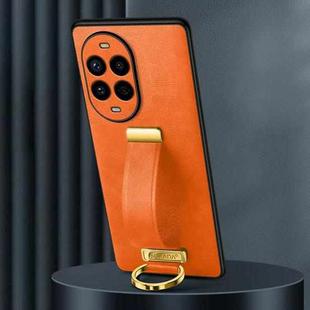 For Huawei nova 13 Pro SULADA PC Hybrid Leather Texture Skin Feel Shockproof Phone Case(Orange)