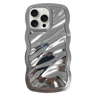 For iPhone 14 Pro Wave Plated PC Hybrid TPU Phone Case(Silver)