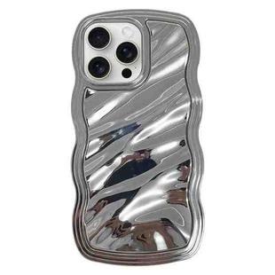 For iPhone 12 Pro Max Wave Plated PC Hybrid TPU Phone Case(Silver)