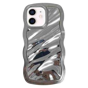 For iPhone 11 Wave Plated PC Hybrid TPU Phone Case(Silver)