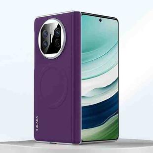 For Huawei Mate X5 SULADA Skin Feel Liquid Leather Shockproof Phone Case(Purple)