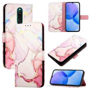 For Xiaomi Redmi 8 / 8A PT003 Marble Pattern Flip Leather Phone Case(Rose Gold)