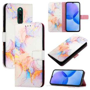 For Xiaomi Redmi 8 / 8A PT003 Marble Pattern Flip Leather Phone Case(Galaxy Marble White)