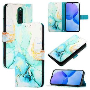 For Xiaomi Redmi 8 / 8A PT003 Marble Pattern Flip Leather Phone Case(Green)