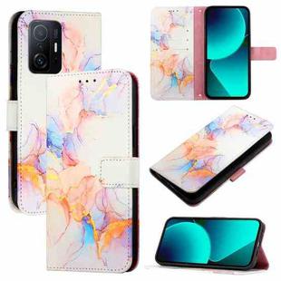 For Xiaomi Mi 10T / 10T Pro 5G / Redmi K30S PT003 Marble Pattern Flip Leather Phone Case(Galaxy Marble White)