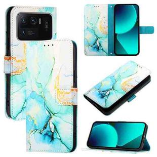 For Xiaomi Mi 11 Ultra PT003 Marble Pattern Flip Leather Phone Case(Green)