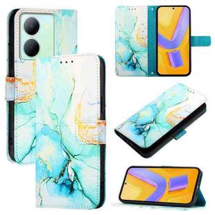 For vivo Y78+ / Y78 5G Global / V29 Lite PT003 Marble Pattern Flip Leather Phone Case(Green)