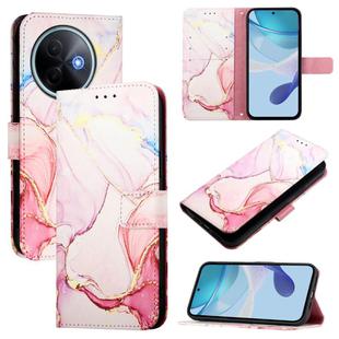 For vivo Y39 5G PT003 Marble Pattern Flip Leather Phone Case(Rose Gold)