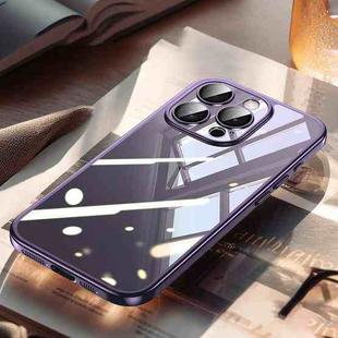 For iPhone 14 Pro Max SULADA Electroplating Frosted PC + TPU Shockproof Phone Case(Purple)