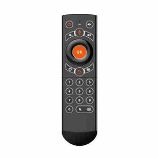 G21 2.4GHz Fly Air Mouse LED Backlight Wireless Keyboard Remote Control with Gyroscope for Android TV Box / PC, Support Intelligent Voice (Orange)
