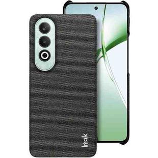 For OPPO K12 5G imak Ruiyi Series Cloth Texture PU + PC Phone Case(Black)