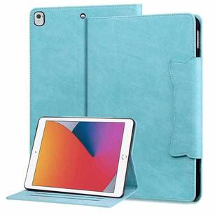 For iPad Air / Air 2 / 9.7 2017 / 2018 Cat Buckle Leather Smart Tablet Case(Sky Blue)