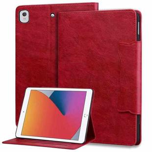 For iPad 10.5 2019 / 2017 / Air 3 Cat Buckle Leather Smart Tablet Case(Red)