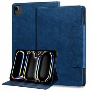 For iPad Air 11 2024 / Air 5 / Air 4 Cat Buckle Leather Smart Tablet Case(Royal Blue)