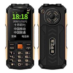 K1+ 4G Elder Rugged Phone, 2.6 inch, 1500mAh Battery, LED Flashlight, Network: 4G, Dual SIM, SOS, Plug:US Plug(Black)