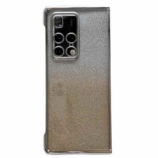 For Huawei Mate X2 Electroplating Frame + Glitter Paper Full Coverage Phone Case(Gold)