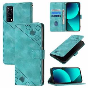 For vivo Y72 5G / iQOO Z3 / Y52 5G Skin Feel Embossed Leather Phone Case(Green)