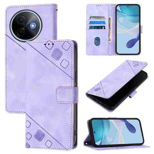 For vivo Y39 5G Global Skin Feel Embossed Leather Phone Case(Light Purple)