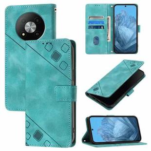 For ZTE Blade A73 5G Skin Feel Embossed Leather Phone Case(Green)