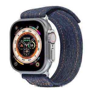 For Apple Watch Ultra 2 49mm Cowboy Nylon Hook and Loop Fastener Watch Band(Grey)