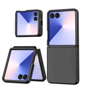 For Samsung Galaxy Z Flip7 5G Flat Skin Feel TPU+PC Shockproof Phone Case(Black)