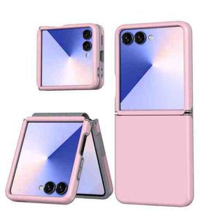 For Samsung Galaxy Z Flip7 5G Flat Skin Feel TPU+PC Shockproof Phone Case(Light Pink)