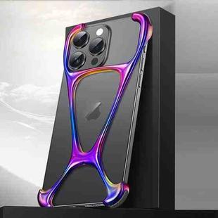 For iPhone 15 Pro Hercules Zinc Alloy Borderless Metal Phone Case(Colorful)