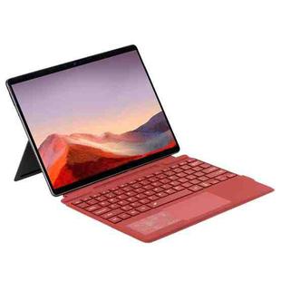 For Microsoft Surface Pro 10 / Pro 9 2089D Backlight Wireless Bluetooth Keyboard Leather Case with Touchpad(Wine Red)