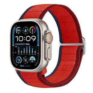 For Apple Watch Ultra 2 49mm Nylon Elastic Buckle Watch Band(Red)