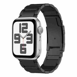 For Apple Watch SE 2023 40mm Titanium Metal Watch Band(Black)