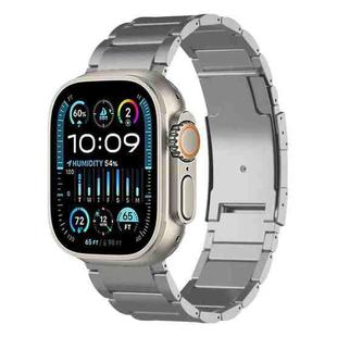 For Apple Watch Ultra 2 49mm Titanium Metal Watch Band(Silver)