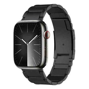 For Apple Watch Series 9 45mm Titanium Metal Watch Band(Black)