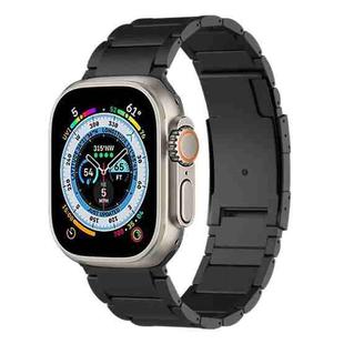 For Apple Watch Ultra 49mm Titanium Metal Watch Band(Black)