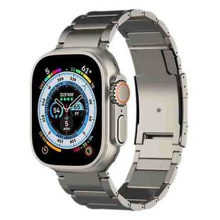 For Apple Watch Ultra 49mm Titanium Metal Watch Band(Titanium)