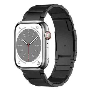 For Apple Watch Series 8 45mm Titanium Metal Watch Band(Black)
