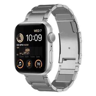 For Apple Watch SE 2022 44mm Titanium Metal Watch Band(Silver)